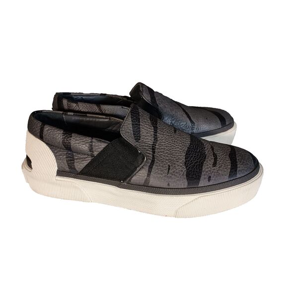 Lanvin Slip On Men\'s Sneakers Calfskin Nappa Leather Zebra Shoes Loafers Mens 6 main image 7